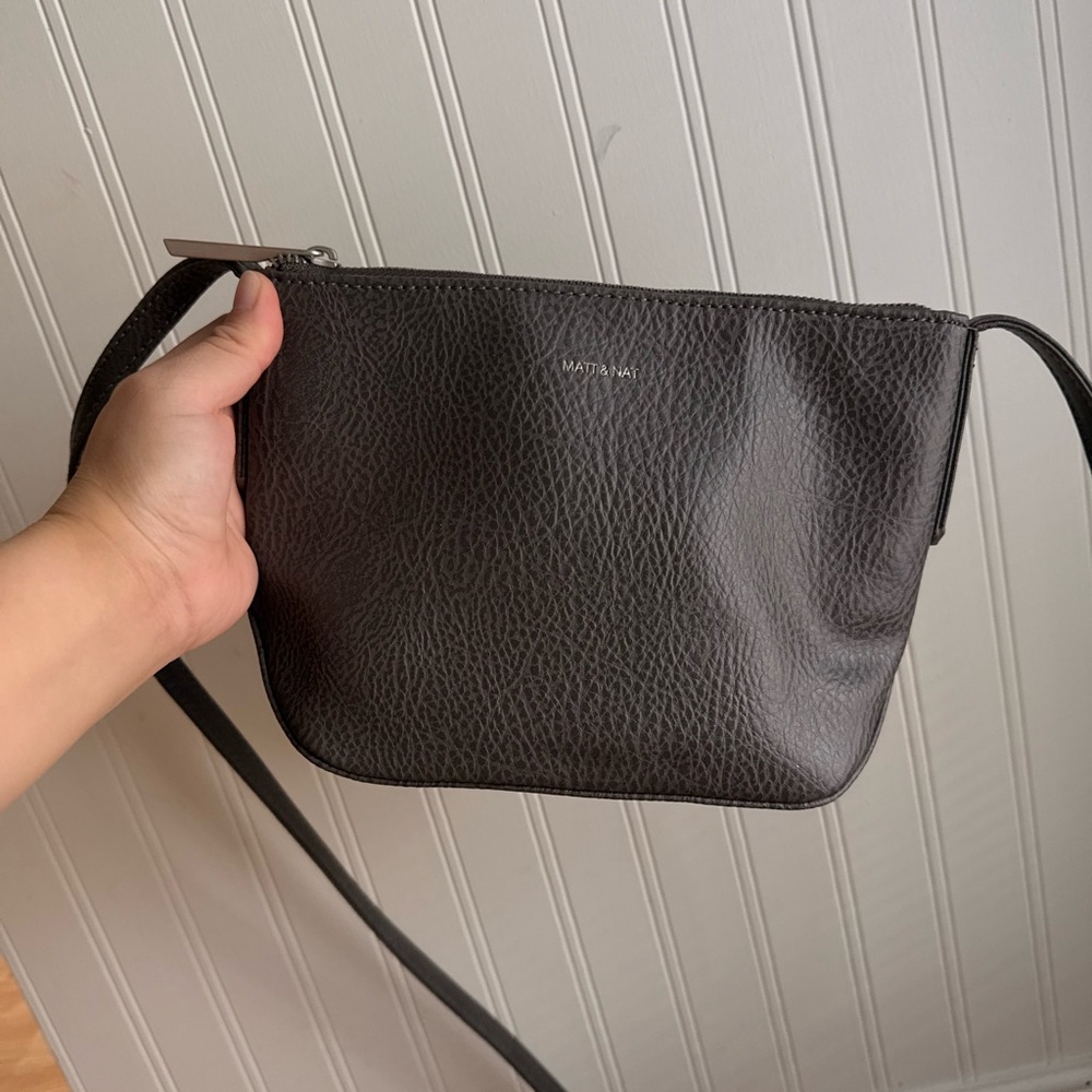 Matt & Nat Charcoal Textured Crossbody Bag